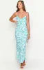 Valentina Blue Floral Maxi Dress sold by Beginning Boutique