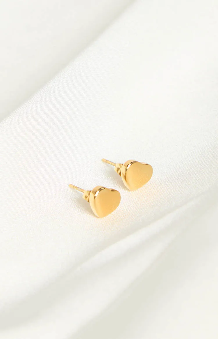 Minxie Gold Heart Earrings 2 Pack sold by Beginning Boutique product image thumbnail 4