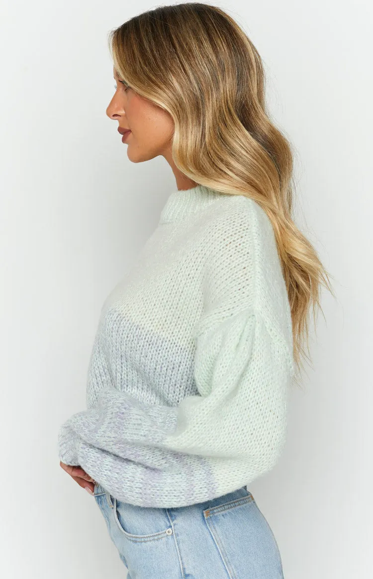 Cosy Green Cropped Sweater sold by Beginning Boutique product image thumbnail 4