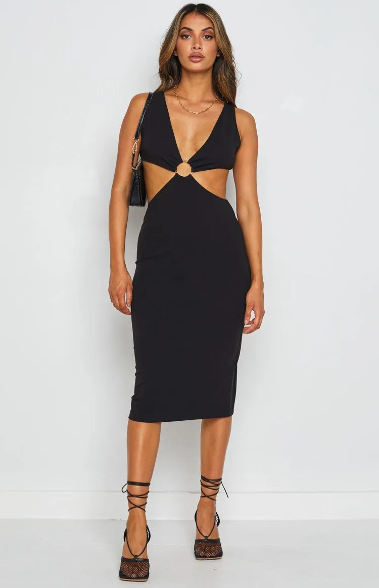 Valley Midi Dress Black sold by Beginning Boutique product image thumbnail 5