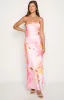 Maiah Pink Floral Print Maxi Dress sold by Beginning Boutique