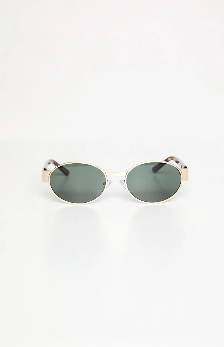 Otra Eyewear Echo Gold Tortoiseshell Round Sunglasses sold by Beginning Boutique product image thumbnail 2
