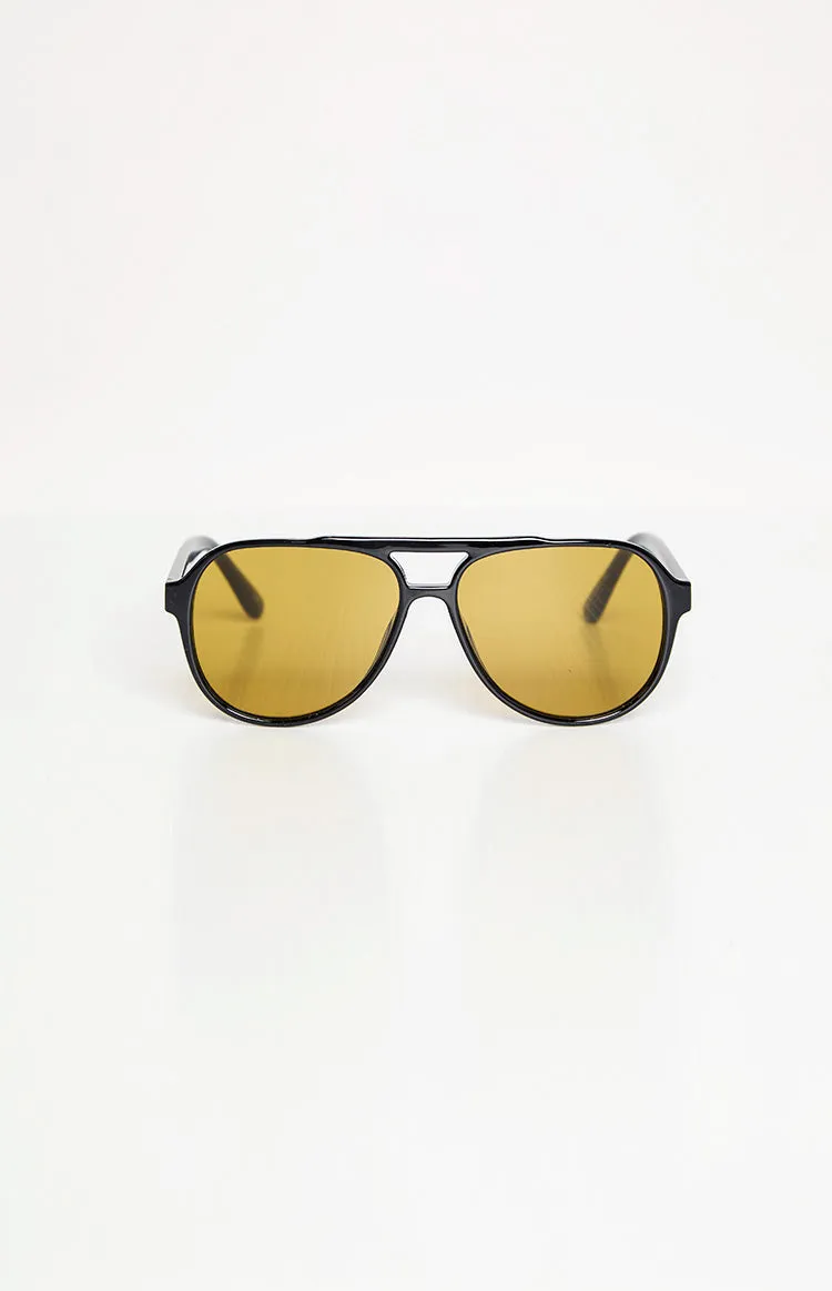 Otra Eyewear Stevie Black Aviator Sunglasses sold by Beginning Boutique product image thumbnail 2