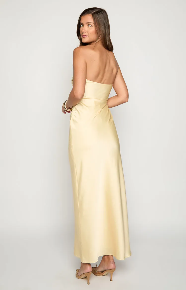 Ashley Yellow Formal Maxi Dress sold by Beginning Boutique product image thumbnail 5