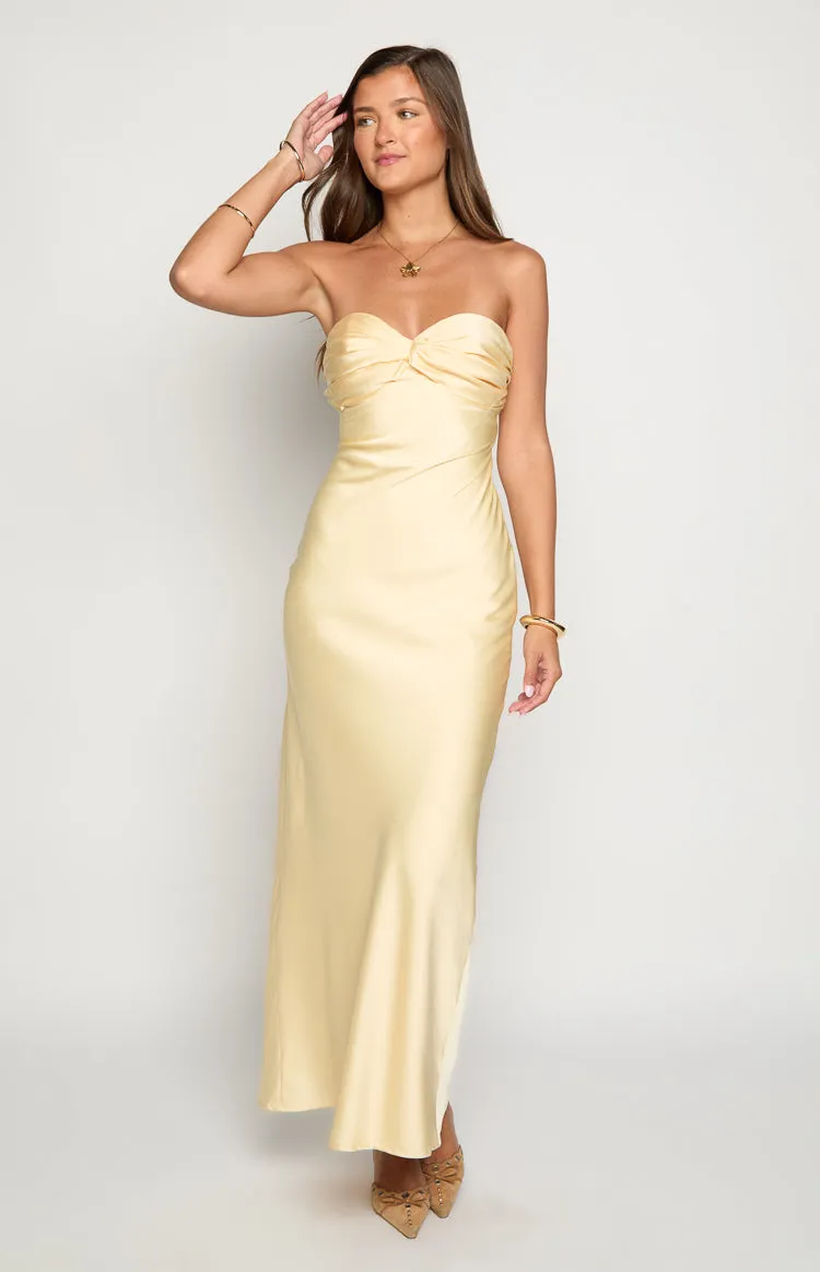 Ashley Yellow Formal Maxi Dress sold by Beginning Boutique product image thumbnail 3
