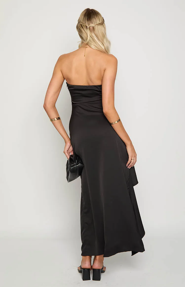 Merlo Black Strapless Formal Maxi Dress sold by Beginning Boutique product image thumbnail 5