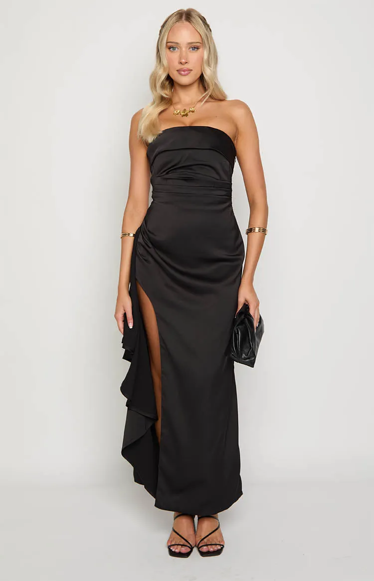 Merlo Black Strapless Formal Maxi Dress sold by Beginning Boutique product image thumbnail 2