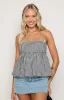 Aspen Black Gingham Halter Top sold by Beginning Boutique