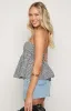 Aspen Black Gingham Halter Top sold by Beginning Boutique