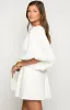 Torie White Short Sleeve Mini Dress sold by Beginning Boutique