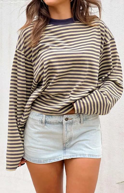 Lioness Rhode Light Denim Mini Skirt sold by Beginning Boutique