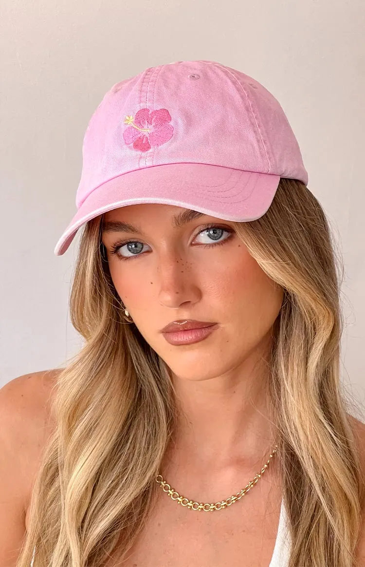 Hibiscus Pink Washed Cap sold by Beginning Boutique product image thumbnail 5