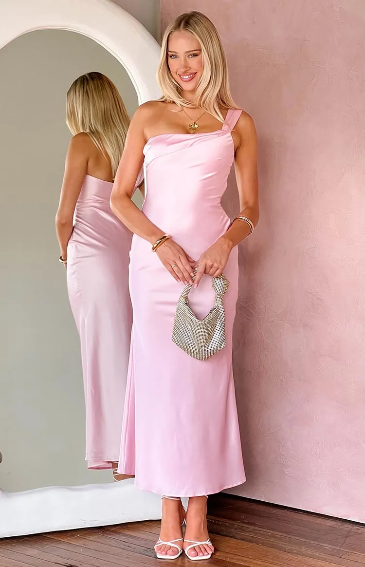 Erica Pink Maxi Dress sold by Beginning Boutique