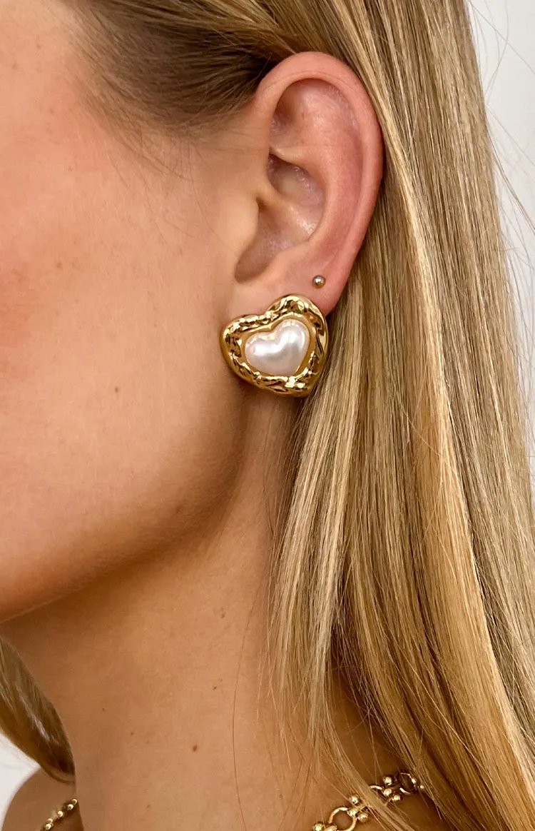 Lila Gold Love Heart Earring 2 Pack sold by Beginning Boutique product image thumbnail 3