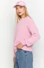 Oxford Pink Knit Sweater sold by Beginning Boutique