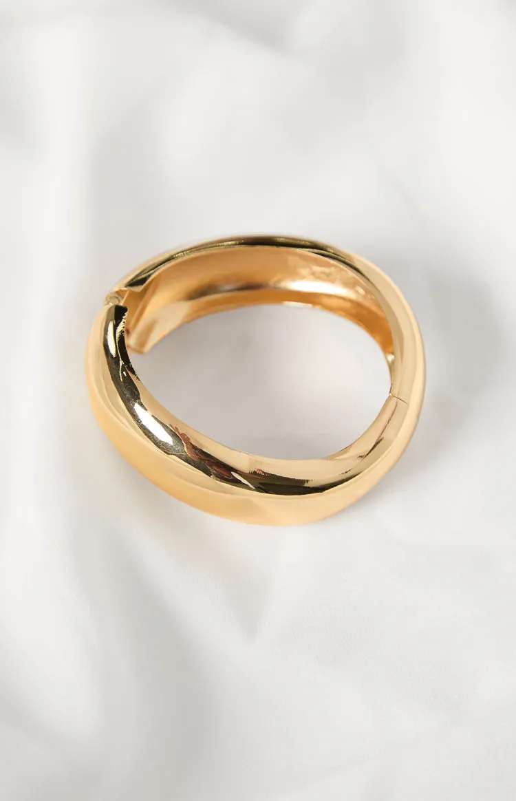 Steph Gold Cuff Bracelet sold by Beginning Boutique product image thumbnail 2