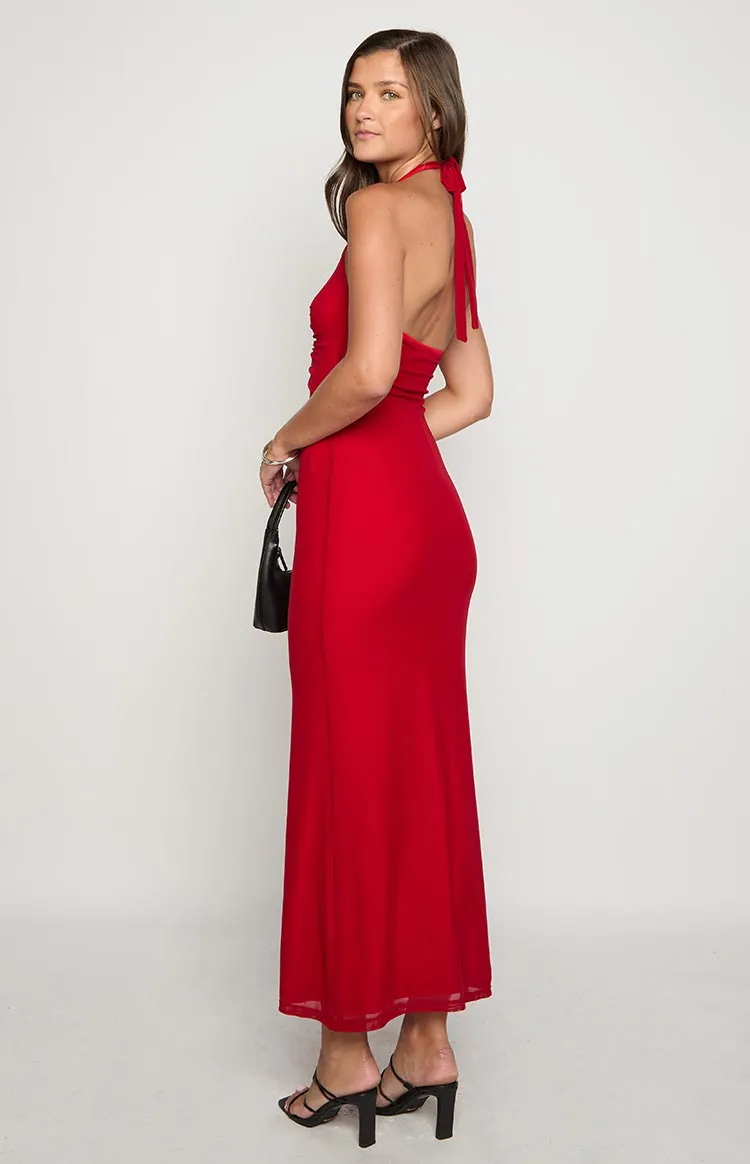 Raymin Red Maxi Dress sold by Beginning Boutique product image thumbnail 5