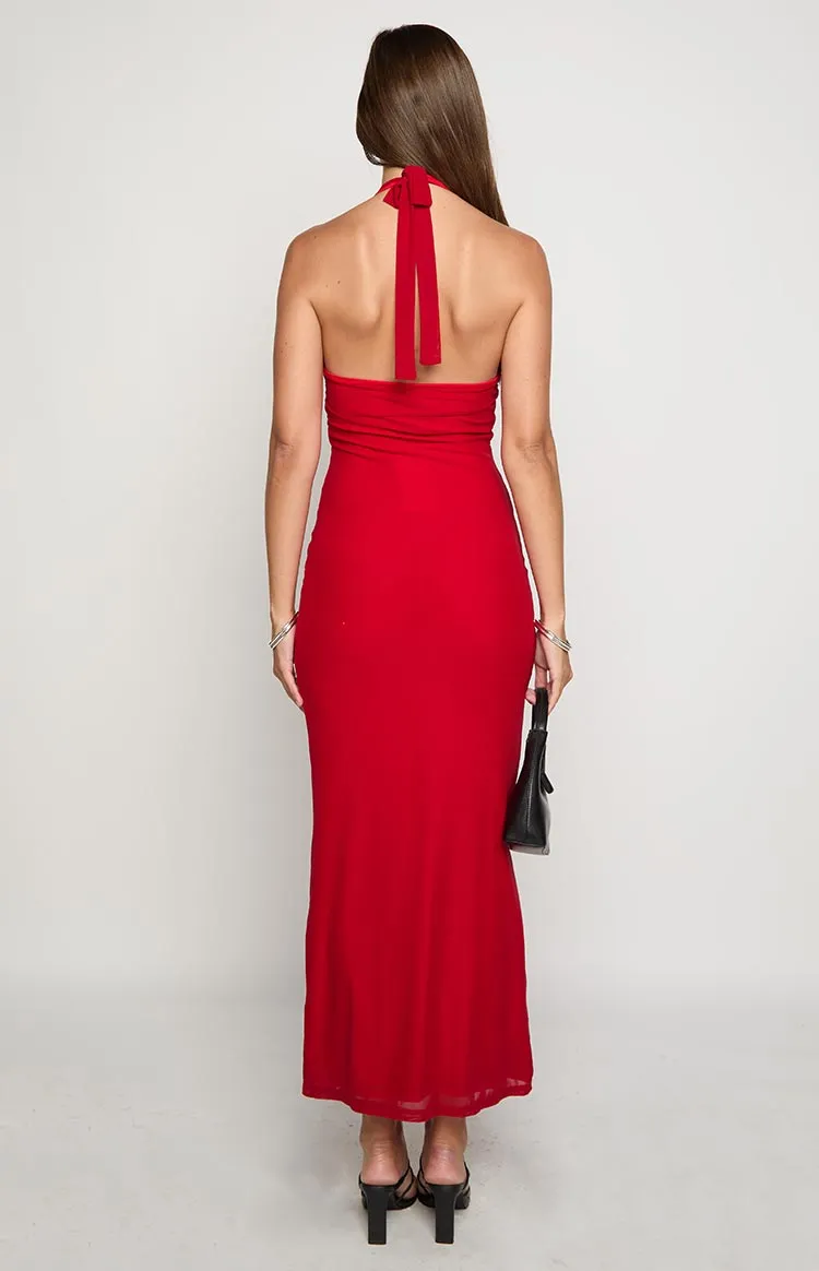 Raymin Red Maxi Dress sold by Beginning Boutique product image thumbnail 4