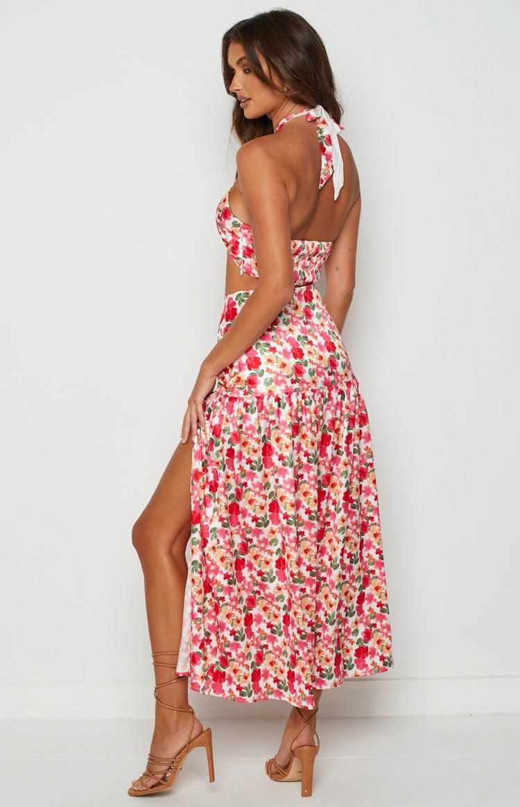 Juniper White Floral Maxi Skirt sold by Beginning Boutique product image thumbnail 5