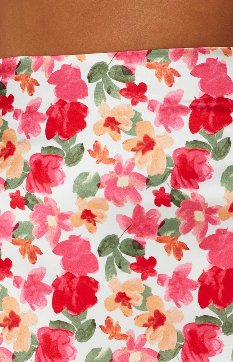 Juniper White Floral Maxi Skirt sold by Beginning Boutique product image thumbnail 6