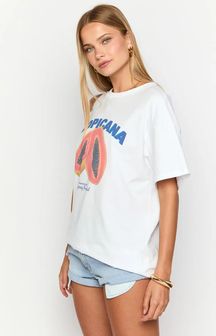 Tropicana White Tee sold by Beginning Boutique product image thumbnail 4
