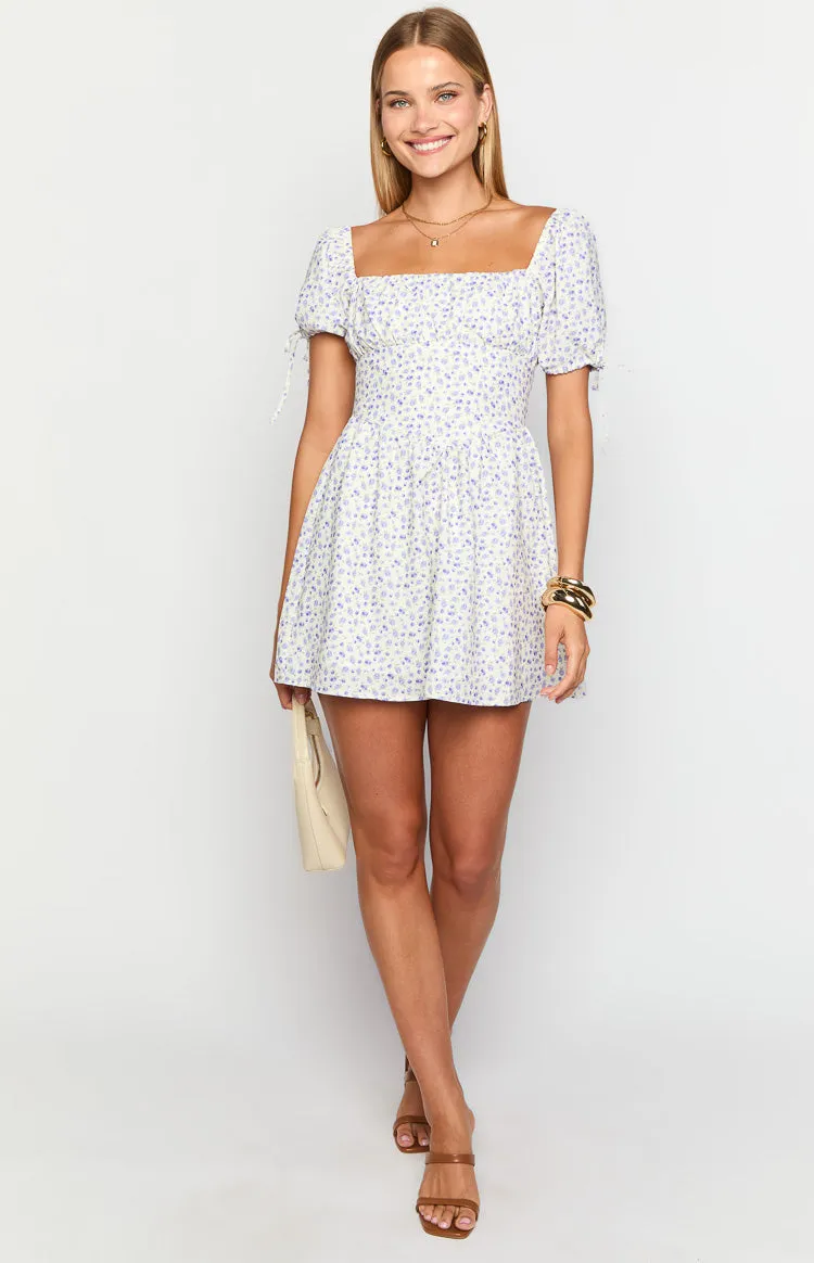 Danyal Purple Floral Mini Dress sold by Beginning Boutique product image thumbnail 3