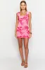 Ada Pink Floral Mini Dress sold by Beginning Boutique