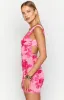 Ada Pink Floral Mini Dress sold by Beginning Boutique