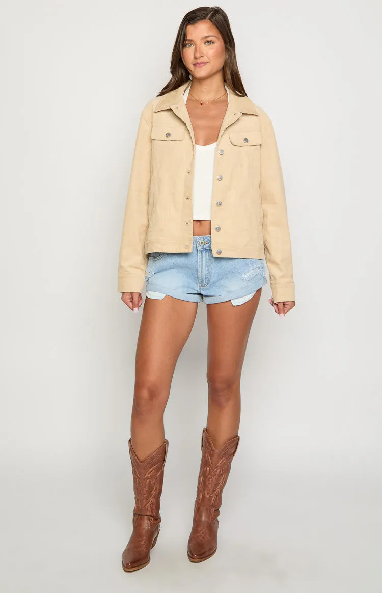 Hugo Cream Cord Western Jacket sold by Beginning Boutique product image thumbnail 2