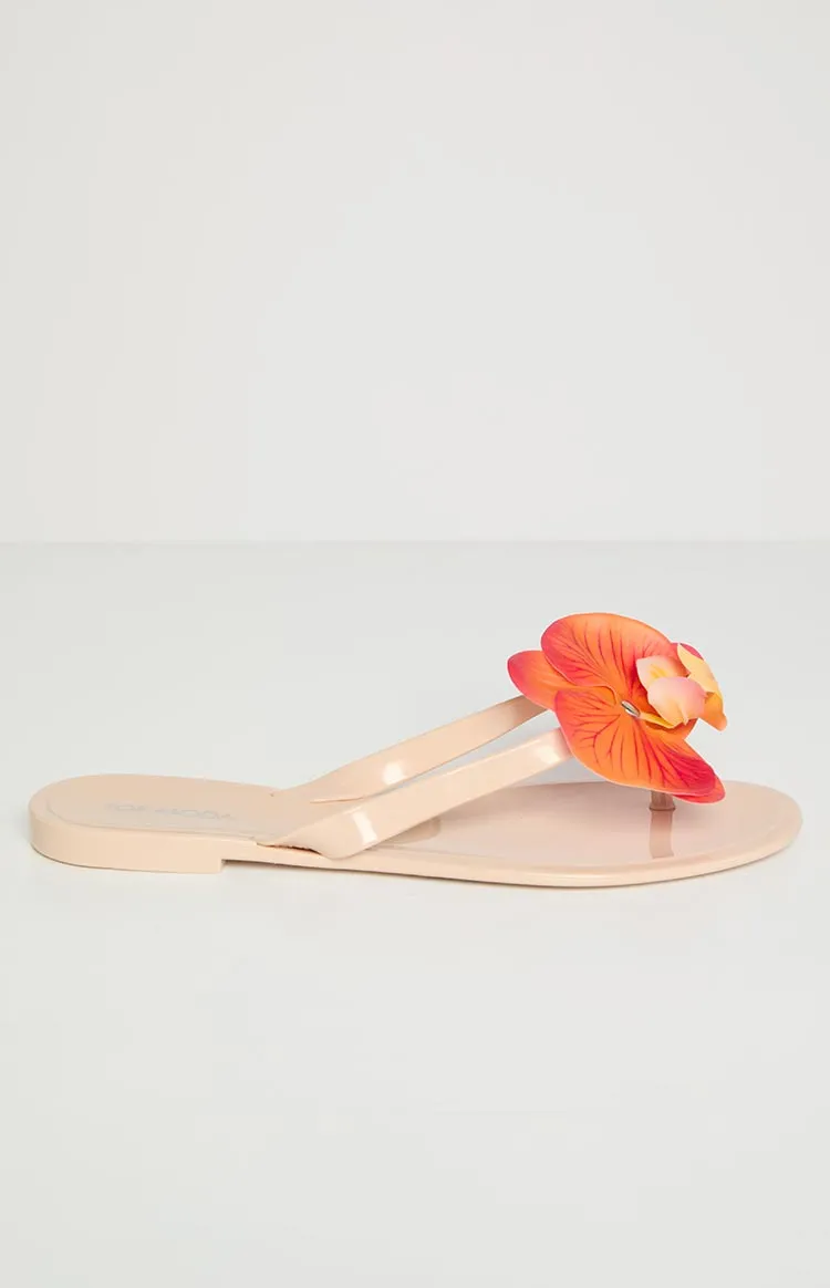 Love Me Not Tan Floral Thong Sandals sold by Beginning Boutique product image thumbnail 3