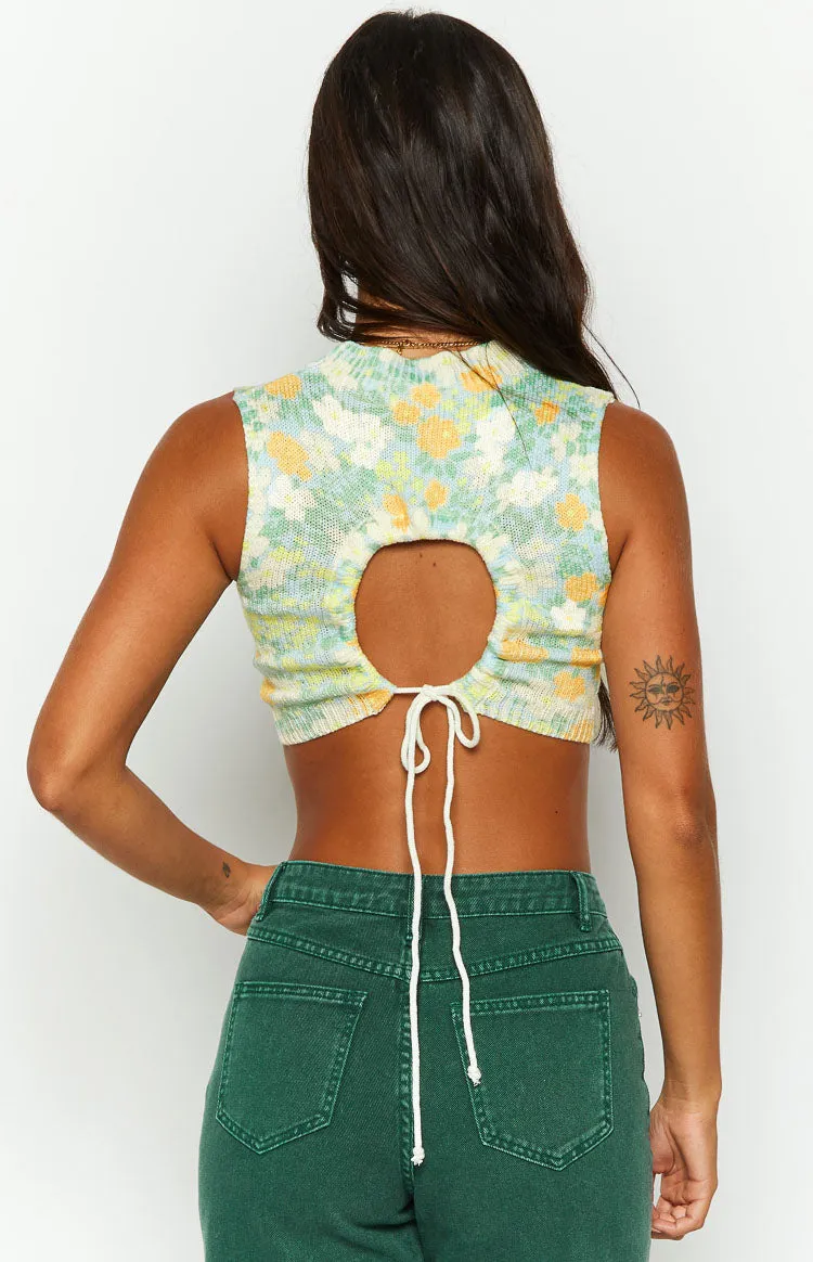 Flower Fields White Floral Knit Top sold by Beginning Boutique product image thumbnail 5