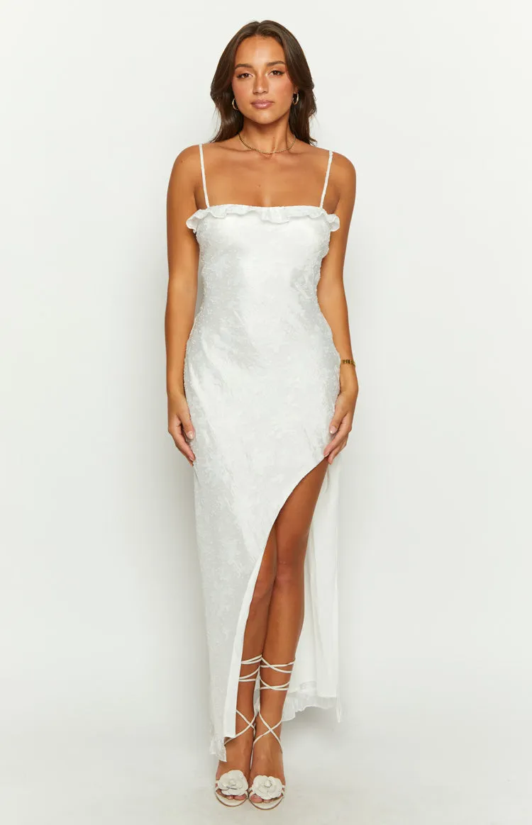 Adelaide White Maxi Dress sold by Beginning Boutique product image thumbnail 2