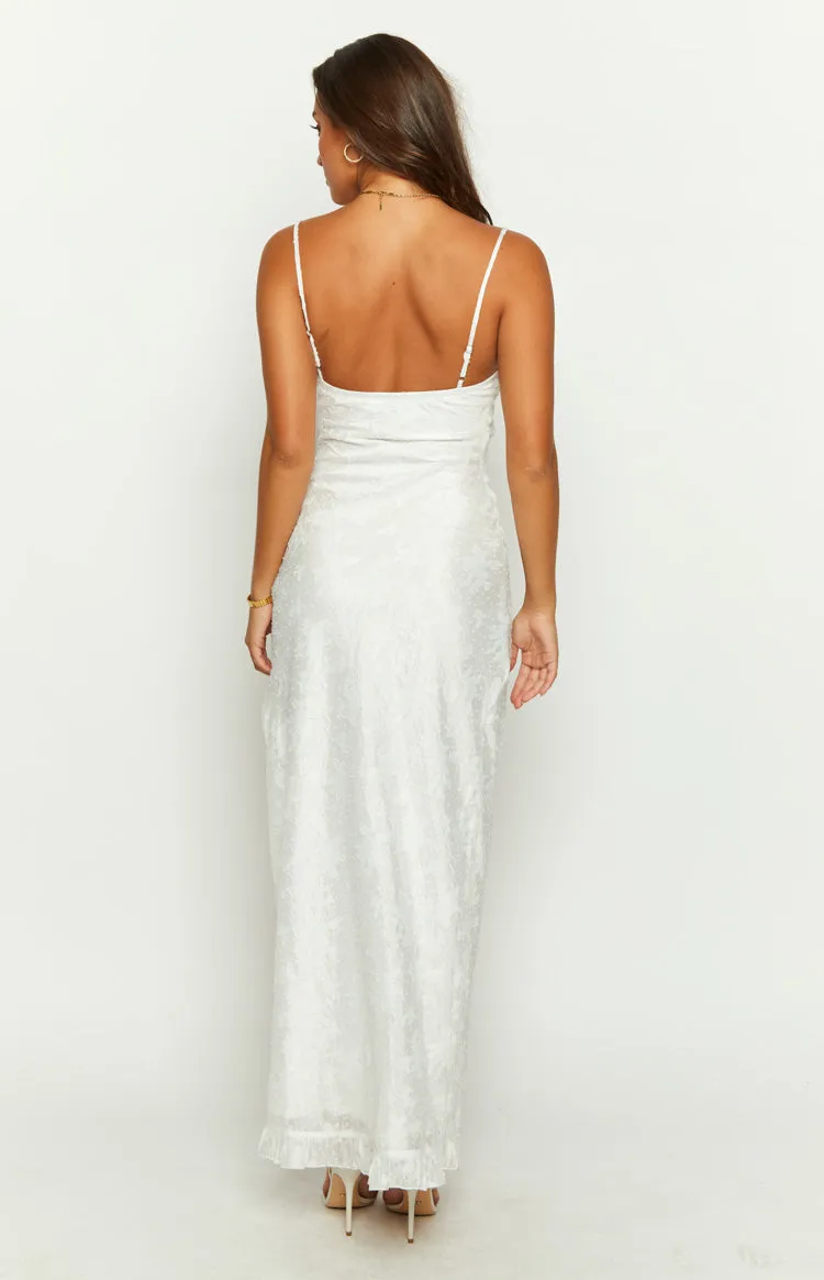 Adelaide White Maxi Dress sold by Beginning Boutique product image thumbnail 5