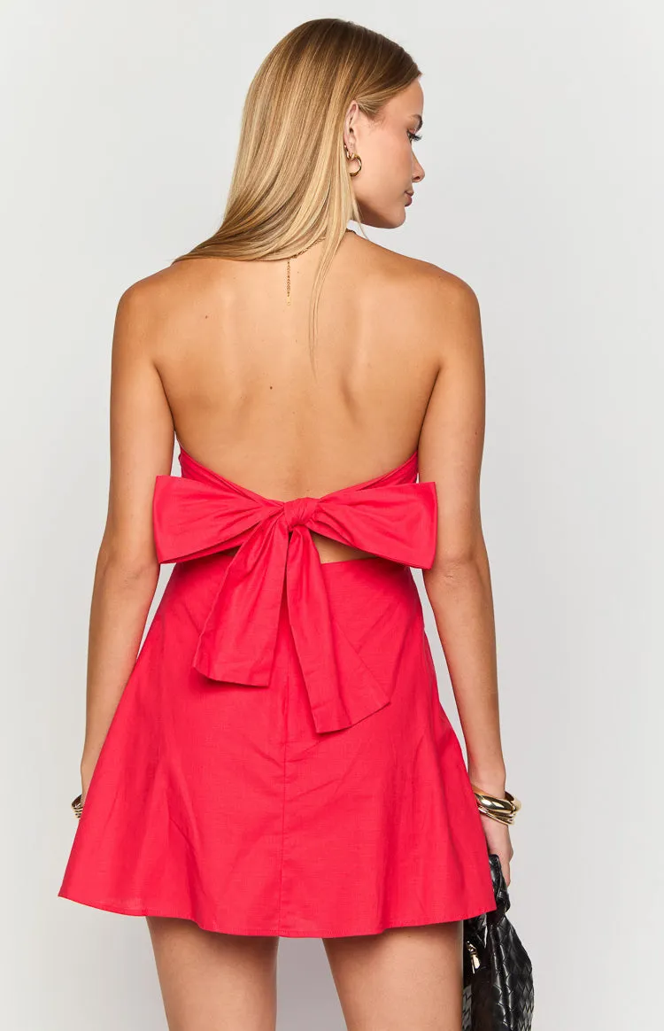 Love Parade Red Strapless Mini Dress sold by Beginning Boutique product image thumbnail 5