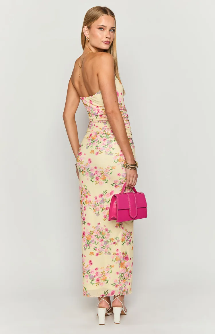 Imogen Yellow Bloom Maxi Dress sold by Beginning Boutique product image thumbnail 5