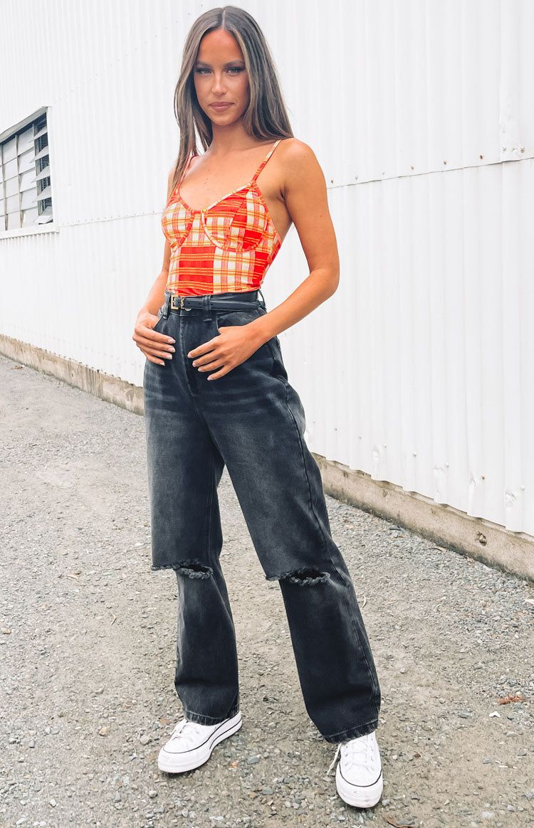 Ahlia Cami Crop Top Orange sold by Beginning Boutique product image thumbnail 3