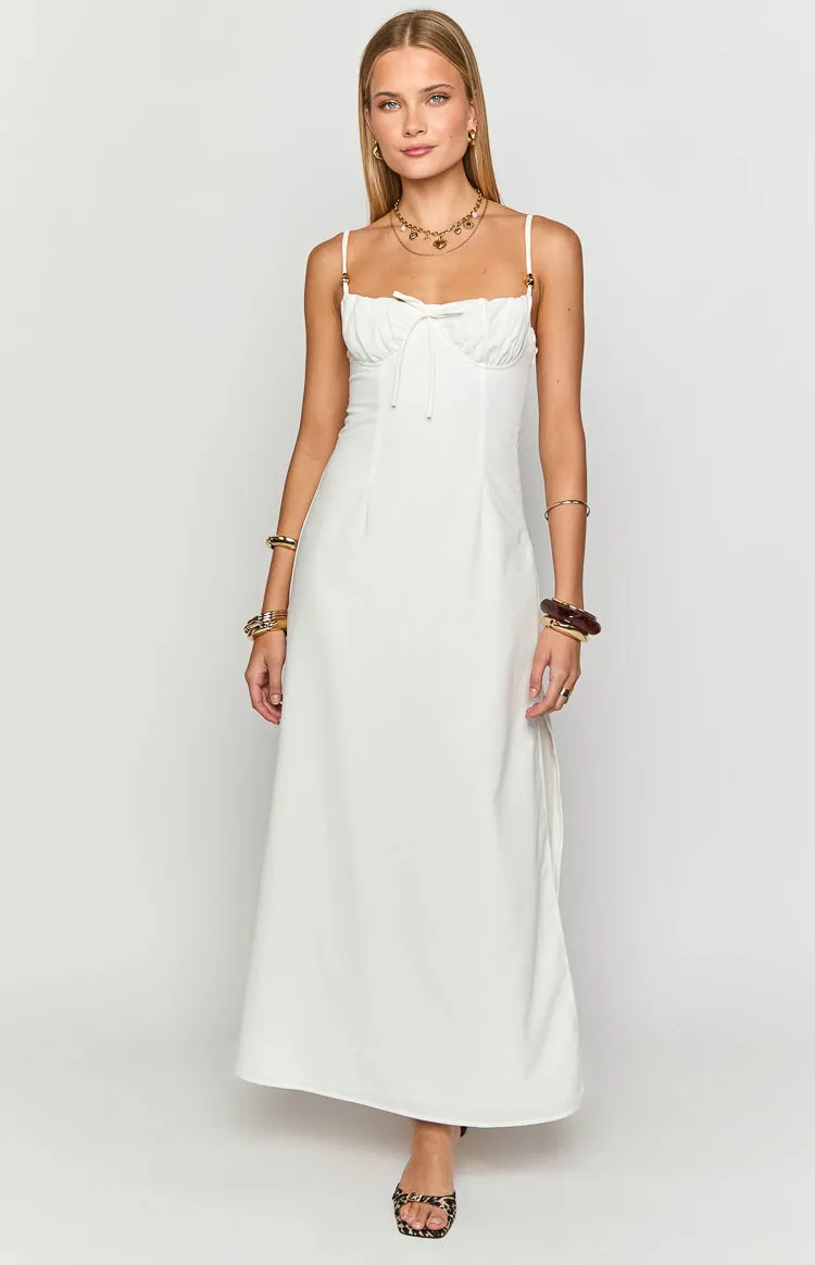 Kayla White Maxi Dress sold by Beginning Boutique product image thumbnail 2