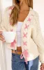 Hattie Cream Knit Cardigan sold by Beginning Boutique