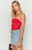 Libby Red Lace Crop Top sold by Beginning Boutique