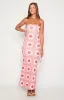 Arizona Red Tile Print Maxi Dress sold by Beginning Boutique