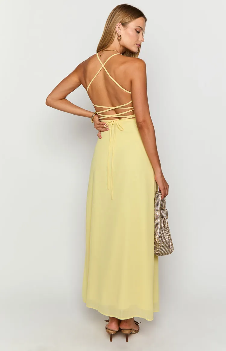 Arabelle Yellow Maxi Dress sold by Beginning Boutique product image thumbnail 5