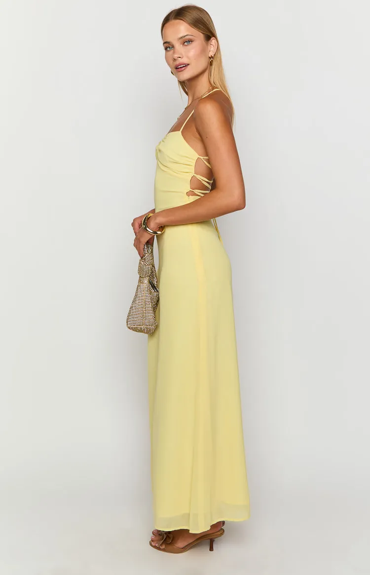 Arabelle Yellow Maxi Dress sold by Beginning Boutique product image thumbnail 4