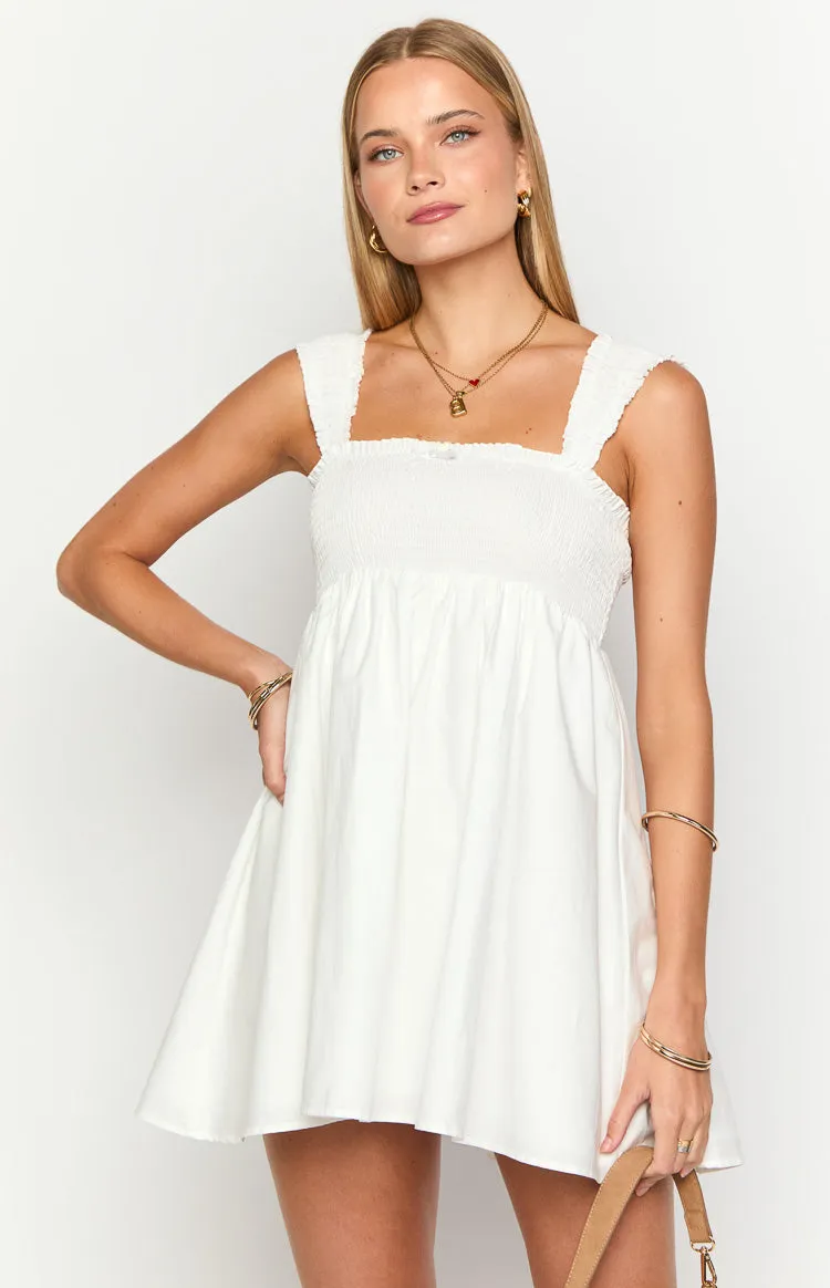 Dekoda White Cap Sleeve Mini Dress sold by Beginning Boutique product image thumbnail 2