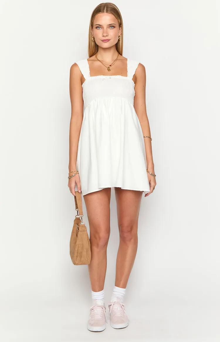 Dekoda White Cap Sleeve Mini Dress sold by Beginning Boutique product image thumbnail 3