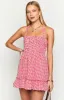 Oppolo Red Gingham Mini Dress sold by Beginning Boutique