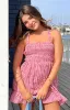Oppolo Red Gingham Mini Dress sold by Beginning Boutique