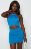 Halley Blue Mini Dress sold by Beginning Boutique