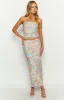 When in Rome Multi Floral Maxi Skirt sold by Beginning Boutique