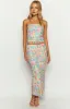 When in Rome Multi Floral Maxi Skirt sold by Beginning Boutique