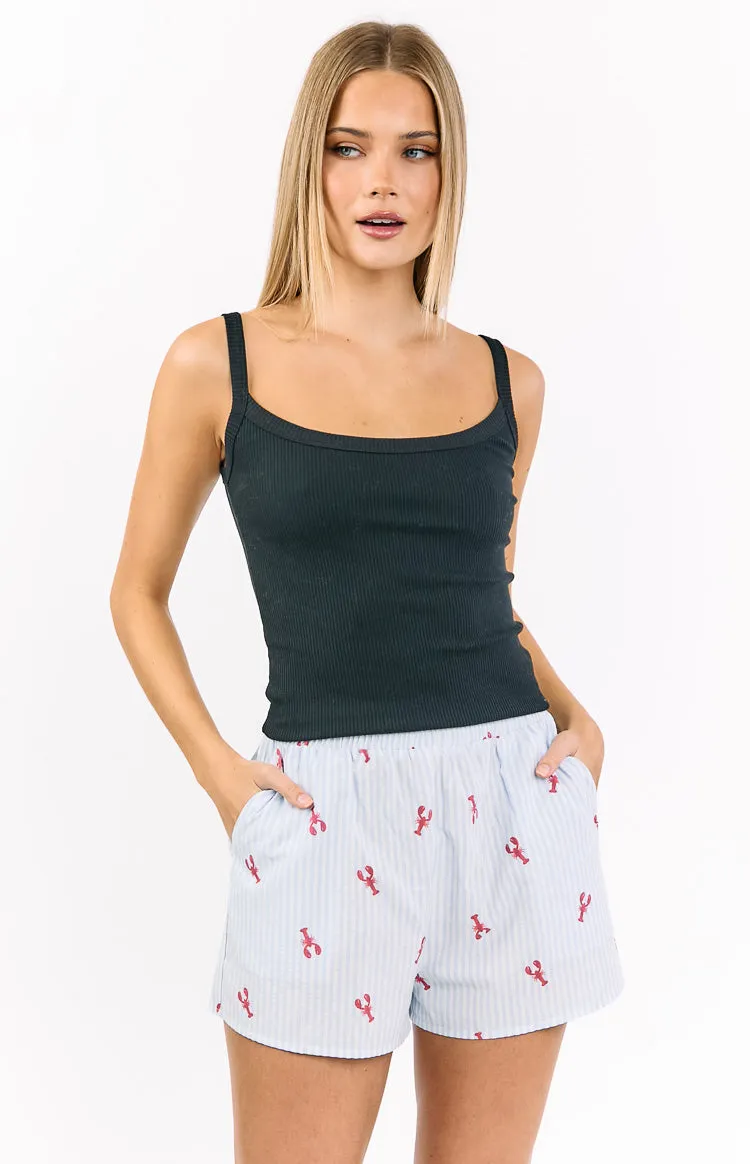 Alexea Lobster Print Pajama Shorts sold by Beginning Boutique product image thumbnail 3